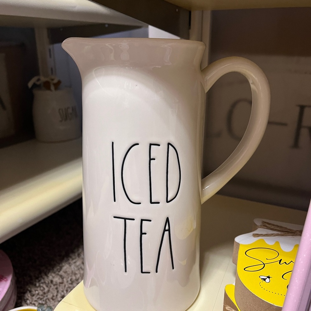 Rae Dunn White Iced Tea Pitcher